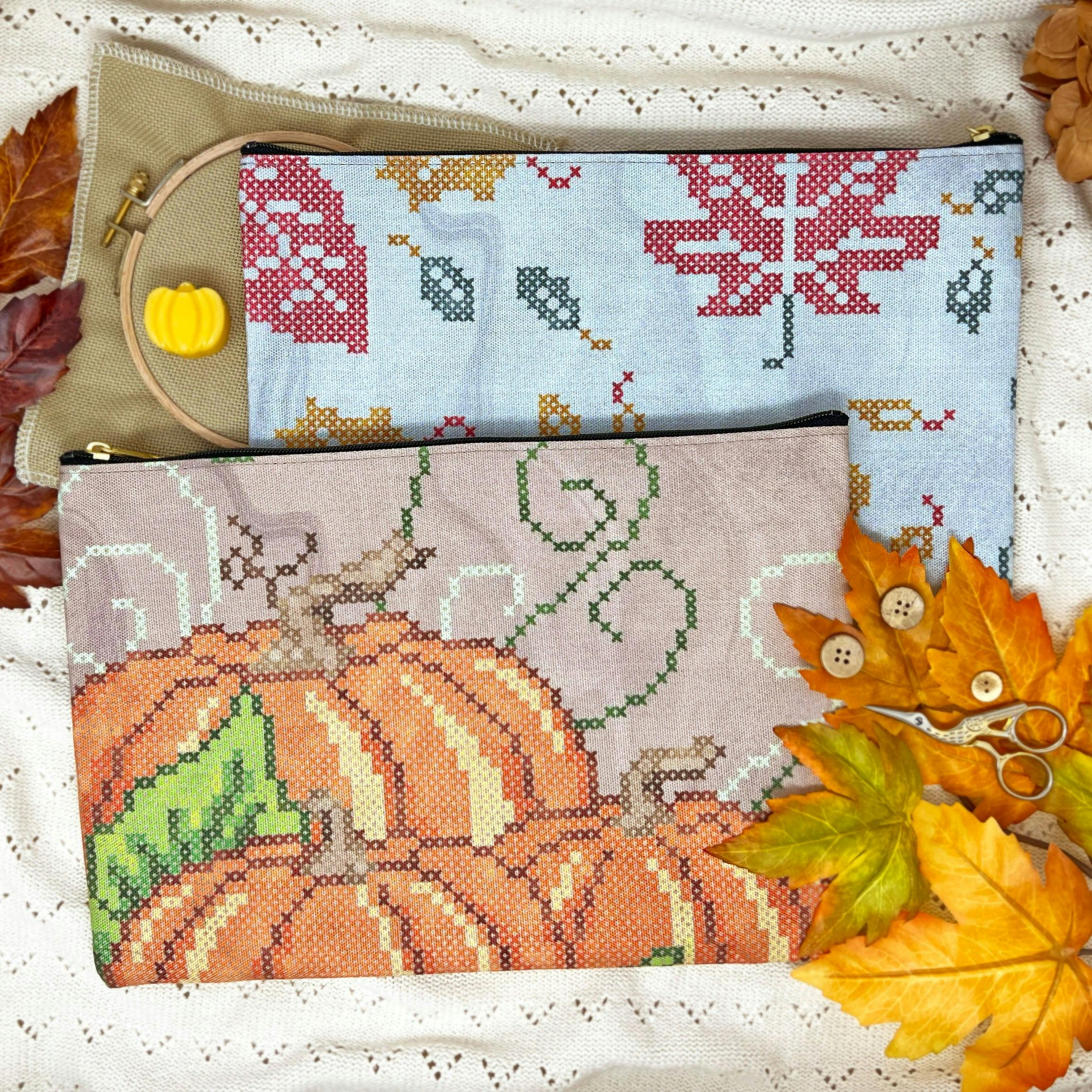 Pumpkin Patch Project Bag · Wild Violet Cross Stitch