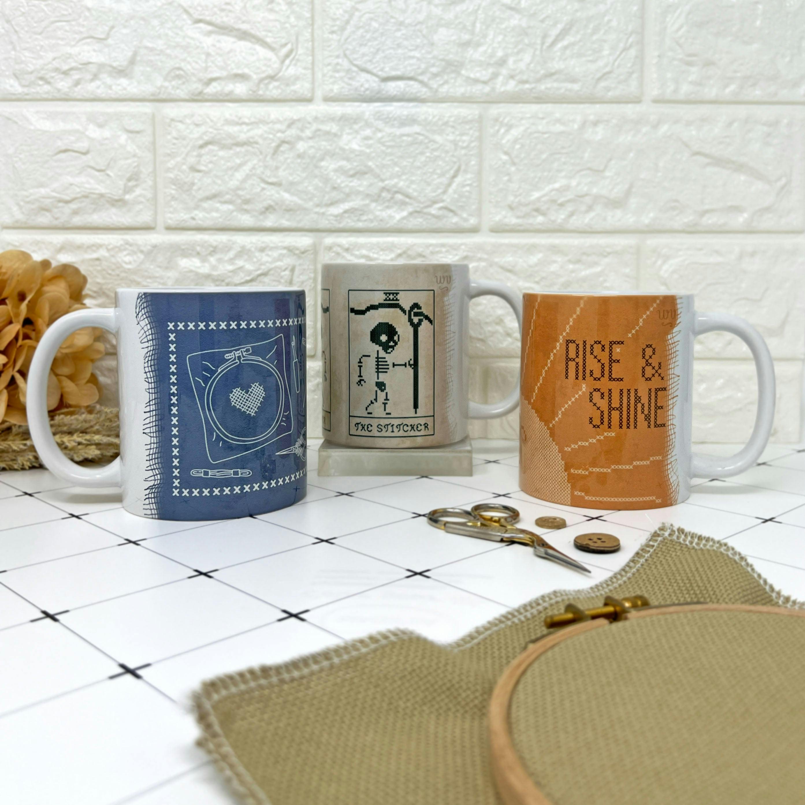 A Stitcher's Supplies Ceramic Mug