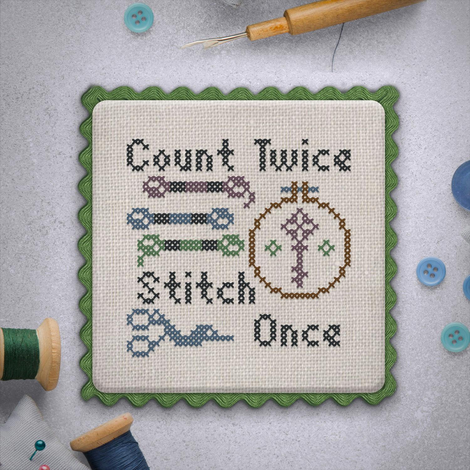 Count Twice Stitch Once