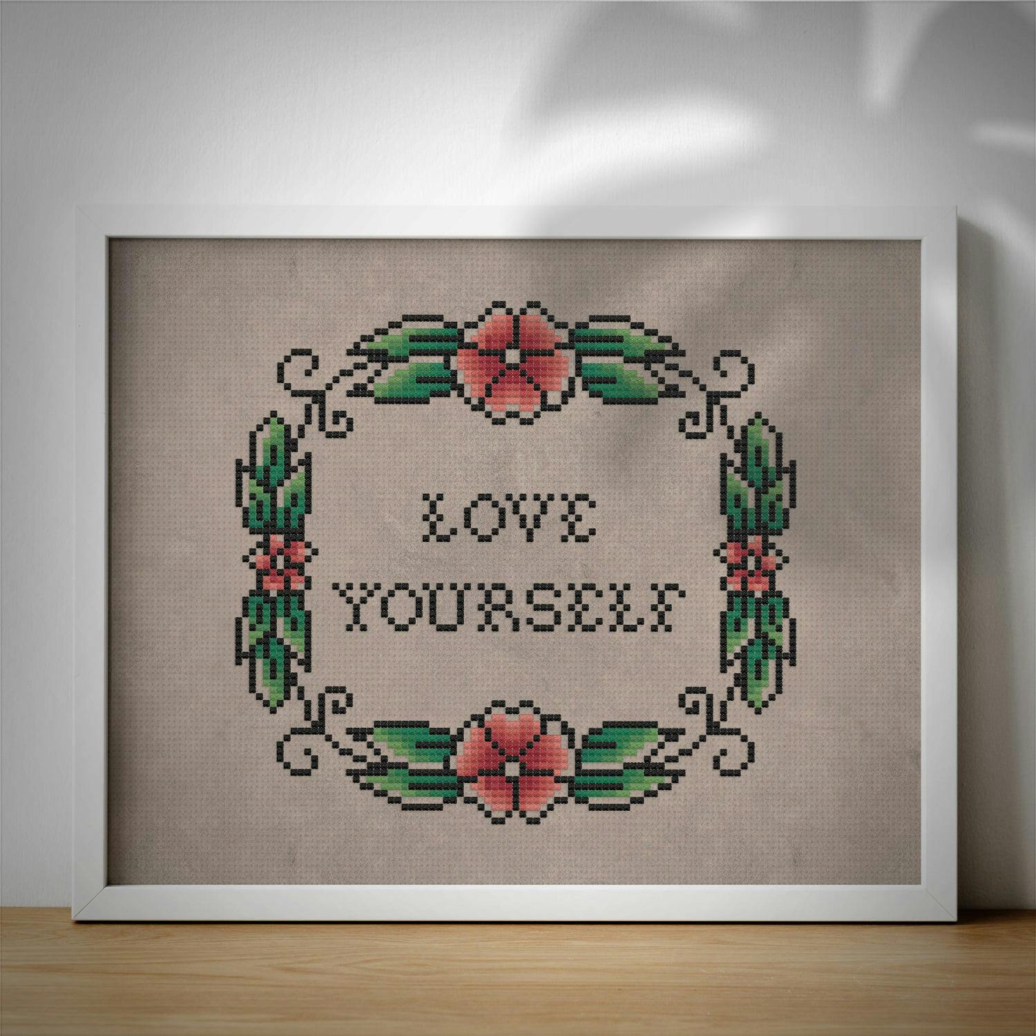 Tattoo Floral Love Yourself